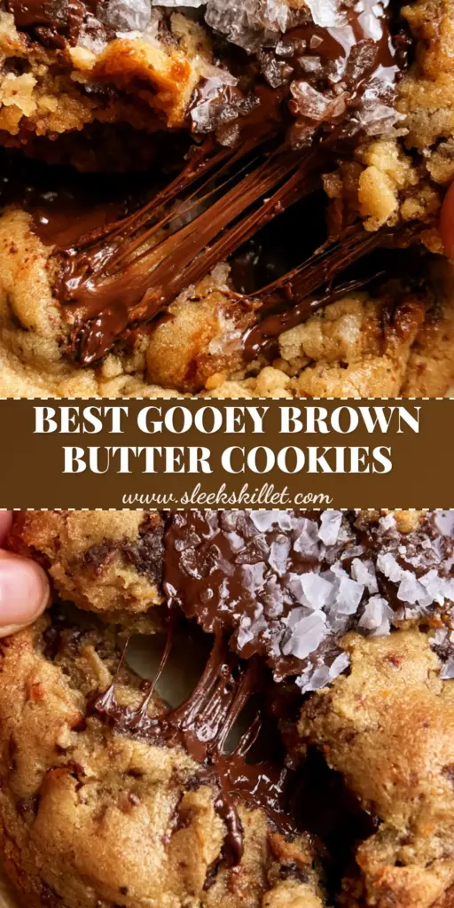 A close-up of a thick bakery-style cookie with molten chocolate pools and sea salt on crumpled parchment paper for a homemade chocolate chip cookies recipe.