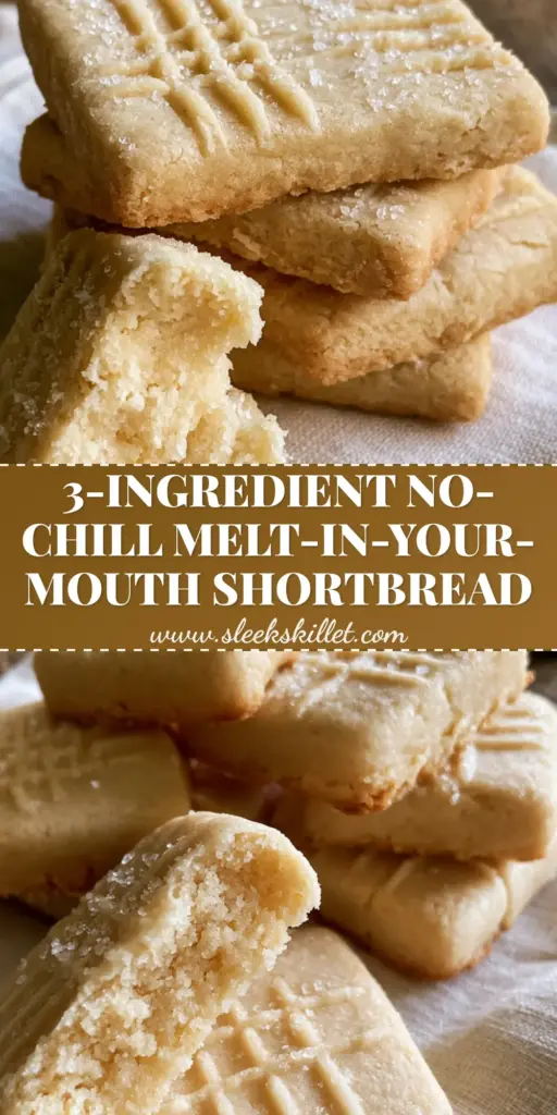 Shortbread Cookies Recipe: The Ultimate 3-Ingredient Buttery Classic 3 A stack of thick, rectangular shortbread cookies with fork-crimped edges and a fine sugar dusting. (shortbread cookies recipe)